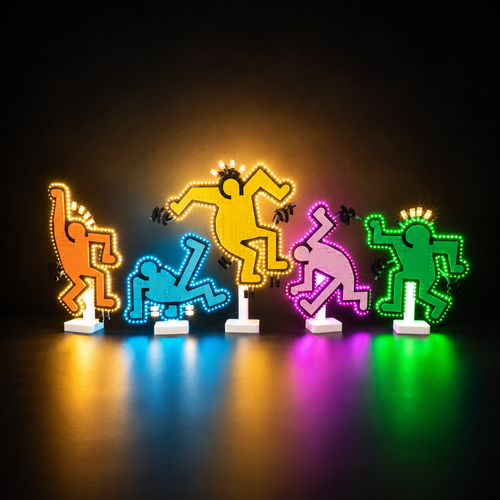 Light Kit Compatible with LEGO® Keith Haring Dancing Figures Set 31216