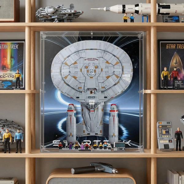 Acrylic Display Case Compatible with LEGO® Icons Star Trek: U.S.S. Enterprise NCC-1701-D™ 10356