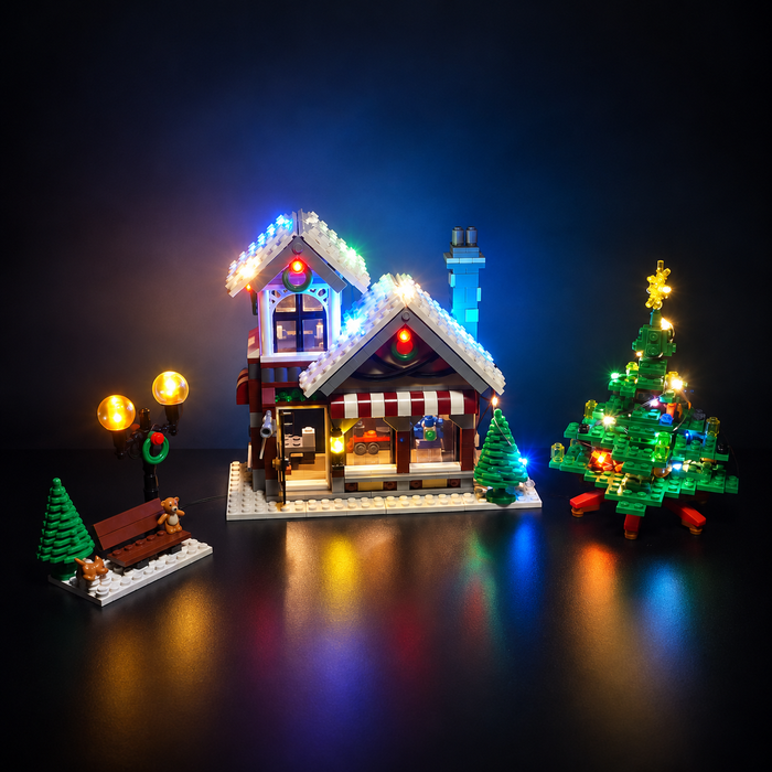 Light Kit Compatible with LEGO® Winter Village Toy Shop Set 10249