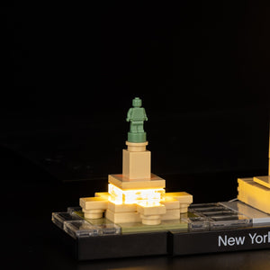LEGO New York City 21028 light kit - detail shot