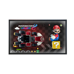 Wall Display Frame for LEGO® Super Mario™ Mario Kart™ – Mario & Standard Kart 72037 | Luigi & Mach 8 72050