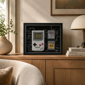 Wall-Mount Display Frame for LEGO® Game Boy Console & Cartridges 72046