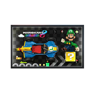 Wall Display Frame for LEGO® Super Mario™ Mario Kart™ – Mario & Standard Kart 72037 | Luigi & Mach 8 72050