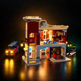 Light Kit Compatible with LEGO® Winter Village Fire Station Set 10263