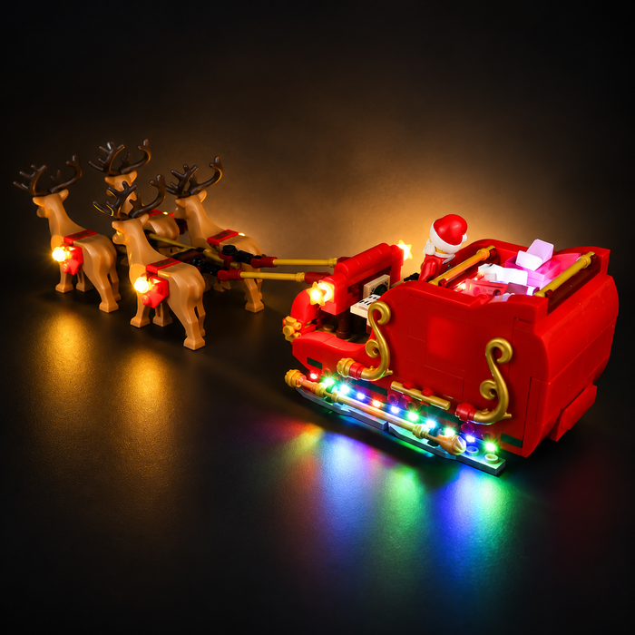 Light Kit Compatible with LEGO® Santa's Sleigh Set 40499