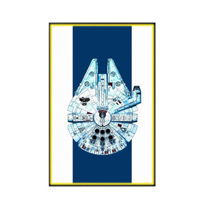 Wall Display Frame for LEGO® Star Wars™ Millennium Falcon 75257 | Cosmic Charm