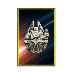 Wall Display Frame for LEGO® Star Wars™ Millennium Falcon 75257 | Cosmic Charm