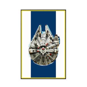 Wall Display Frame for LEGO® Star Wars™ Millennium Falcon 75257 | Cosmic Charm