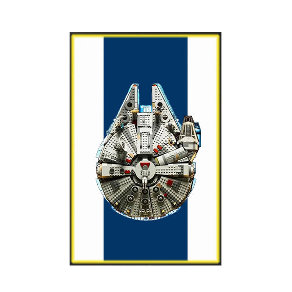 Wall Display Frame for LEGO® Star Wars™ Millennium Falcon 75257 | Cosmic Charm