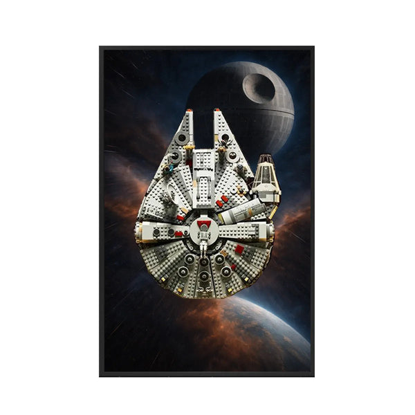 Wall Display Frame for LEGO® Star Wars™ Millennium Falcon 75257 | Cosmic Charm