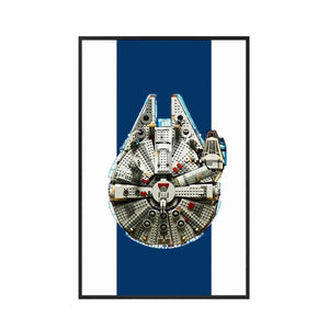 Wall Display Frame for LEGO® Star Wars™ Millennium Falcon 75257 | Cosmic Charm