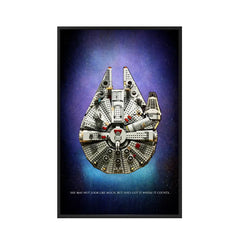 Wall Display Frame for LEGO® Star Wars™ Millennium Falcon 75257 | Cosmic Charm