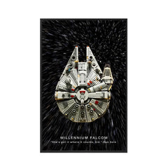 Wall Display Frame for LEGO® Star Wars™ Millennium Falcon 75257 | Hyperspace Rush