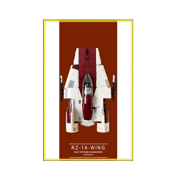 Wall Display Frame for LEGO® Star Wars™ A-wing Starfighter™ 75275