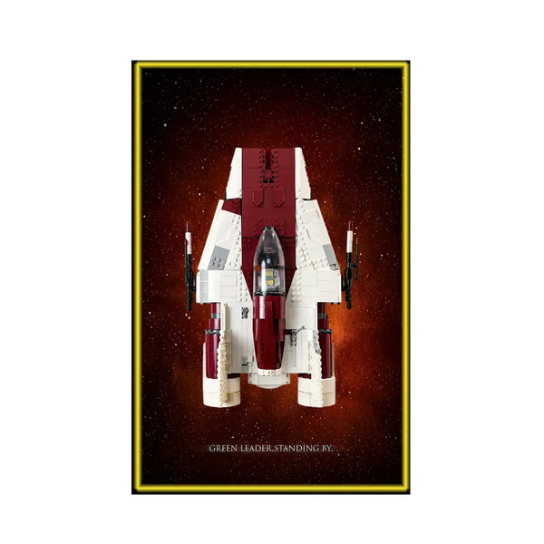 Wall Display Frame for LEGO® Star Wars™ A-wing Starfighter™ 75275
