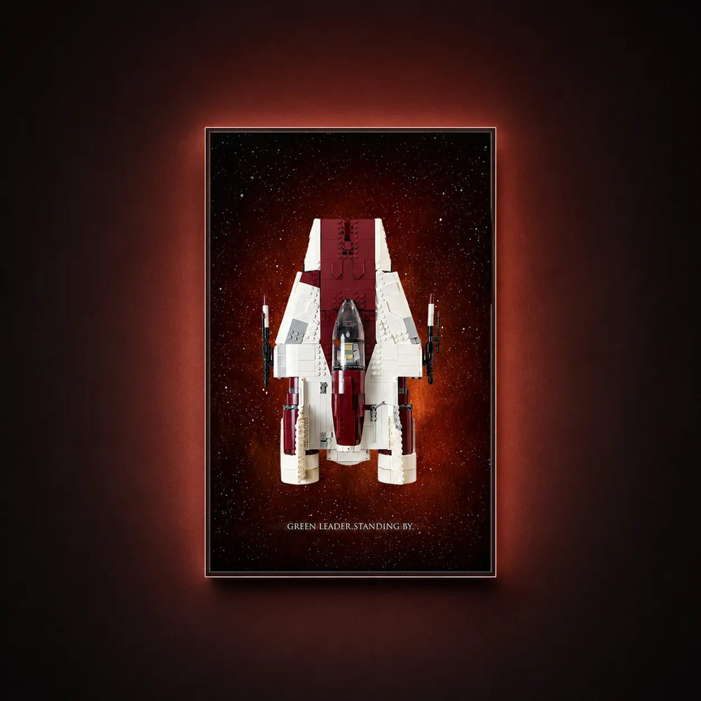 Wall Display Frame for LEGO® Star Wars™ A-wing Starfighter™ 75275