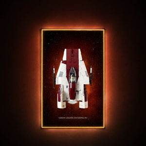 Wall Display Frame for LEGO® Star Wars™ A-wing Starfighter™ 75275