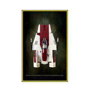 Wall Display Frame for LEGO® Star Wars™ A-wing Starfighter™ 75275