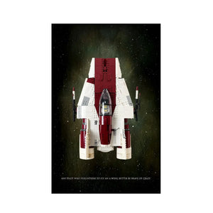 Wall Display Frame for LEGO® Star Wars™ A-wing Starfighter™ 75275