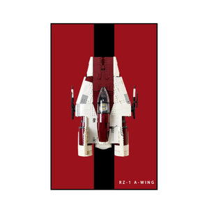 Wall Display Frame for LEGO® Star Wars™ A-wing Starfighter™ 75275
