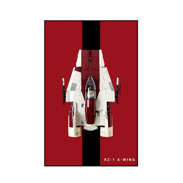 Wall Display Frame for LEGO® Star Wars™ A-wing Starfighter™ 75275