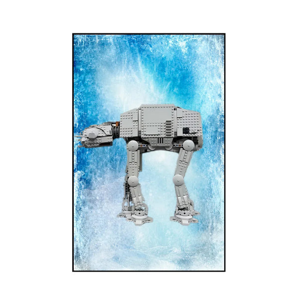 Wall Display Frame for LEGO® Star Wars™ AT-AT Walker 75288 | Frost Veil