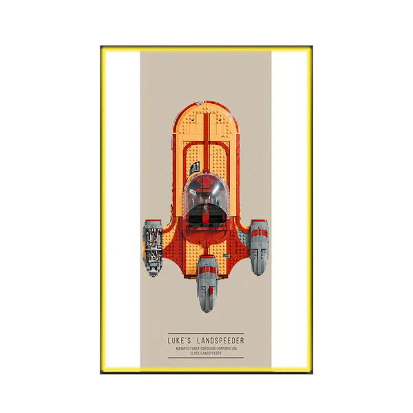 Wall Display Frame for LEGO® Star Wars™ Luke Skywalker’s Speeder 75341