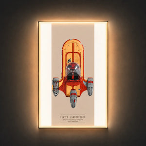 Premium Frame for LEGO® Star Wars Luke Skywalker’s Speeder 75341