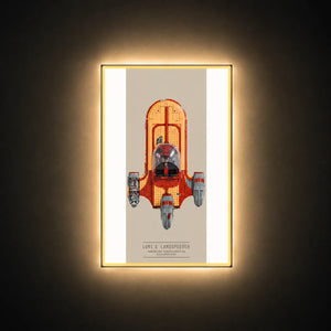 Wall Display Frame for LEGO® Star Wars™ Luke Skywalker’s Speeder 75341