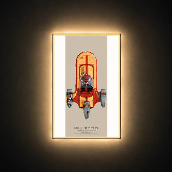 Wall Display Frame for LEGO® Star Wars™ Luke Skywalker’s Speeder 75341