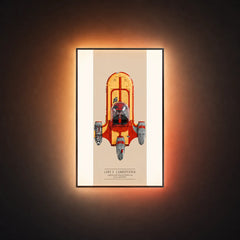 Wall Display Frame for LEGO® Star Wars™ Luke Skywalker’s Speeder 75341