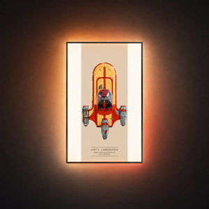 Wall Display Frame for LEGO® Star Wars™ Luke Skywalker’s Speeder 75341
