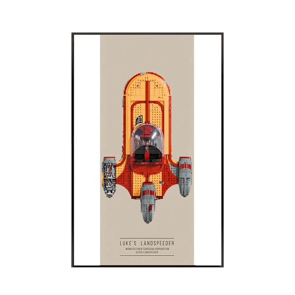 Wall Display Frame for LEGO® Star Wars™ Luke Skywalker’s Speeder 75341