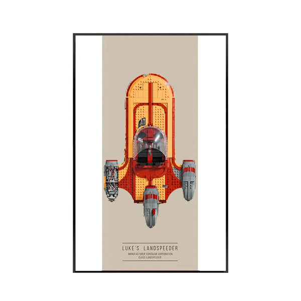 Premium Frame for LEGO® Star Wars Luke Skywalker’s Speeder 75341