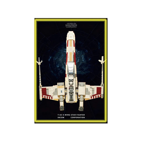 Wall Display Frame Compatible with LEGO® Star Wars™ X-Wing Starfighter™ 75355