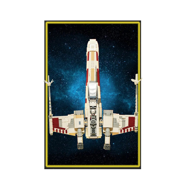 Wall Display Frame Compatible with LEGO® Star Wars™ X-Wing Starfighter™ 75355