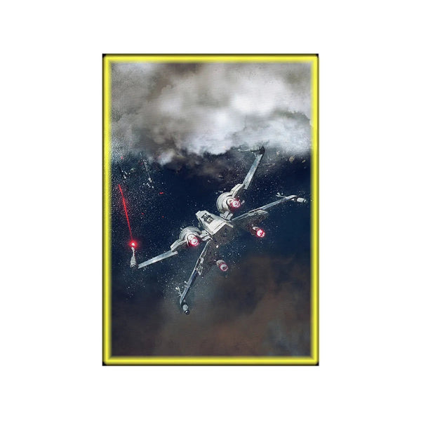 Wall Display Frame Compatible with LEGO® Star Wars™ X-Wing Starfighter™ 75355 Style E