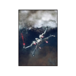 Wall Display Frame Compatible with LEGO® Star Wars™ X-Wing Starfighter™ 75355 Style E