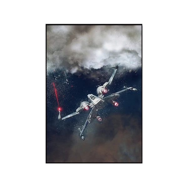 Wall Display Frame Compatible with LEGO® Star Wars™ X-Wing Starfighter™ 75355 Style E