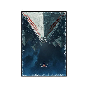 Wall Display Frame Compatible with LEGO® Star Wars™ X-Wing Starfighter™ 75355 Style E