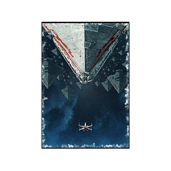Wall Display Frame Compatible with LEGO® Star Wars™ X-Wing Starfighter™ 75355 Style E