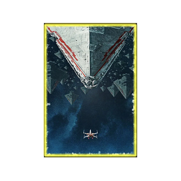 Wall Display Frame Compatible with LEGO® Star Wars™ X-Wing Starfighter™ 75355 Style E