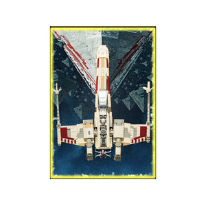 Wall Display Frame Compatible with LEGO® Star Wars™ X-Wing Starfighter™ 75355 Style E