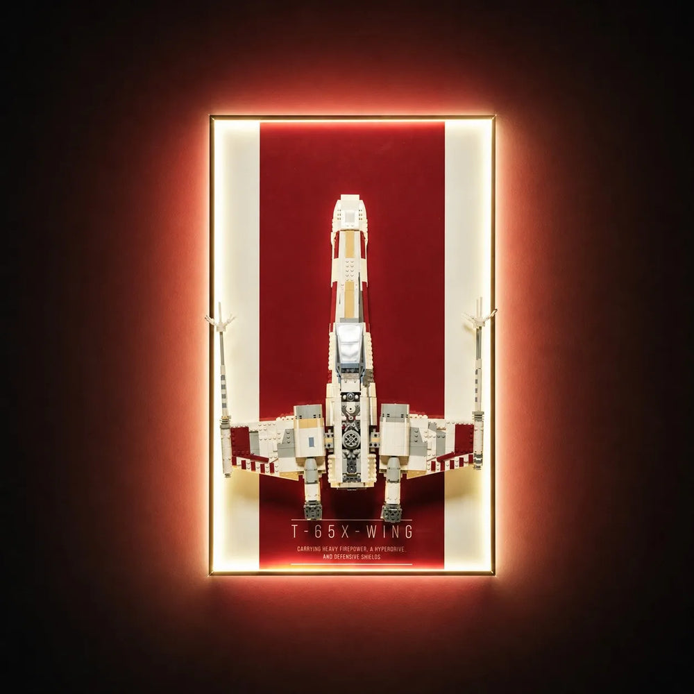 Wall Display Frame for LEGO® Star Wars™ X-Wing Starfighter™ 75355