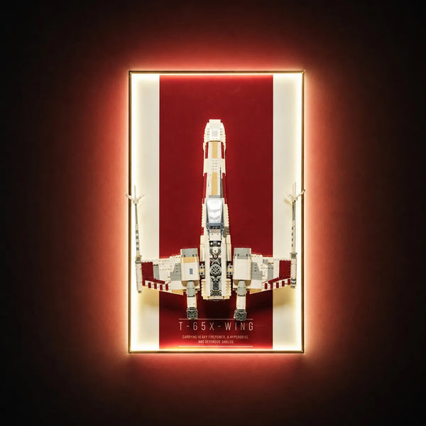 Wall Display Frame for LEGO® Star Wars™ X-Wing Starfighter™ 75355