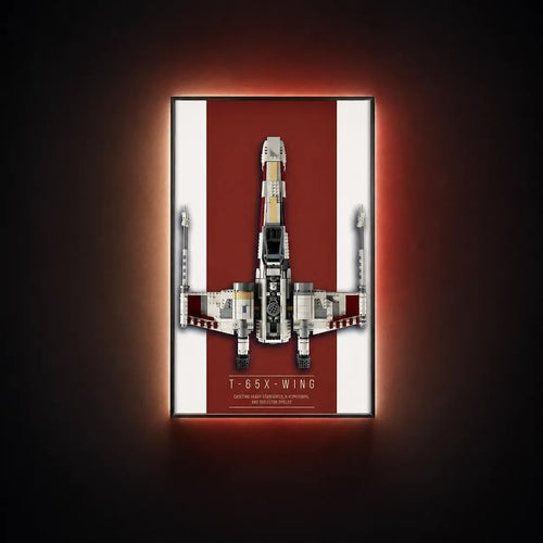 Wall Display Frame for LEGO® Star Wars™ X-Wing Starfighter™ 75355