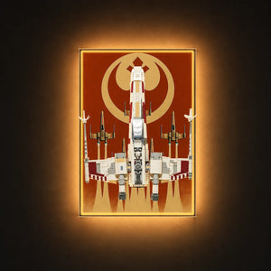 Wall Display Frame for LEGO® Star Wars™ X-Wing Starfighter™ 75355