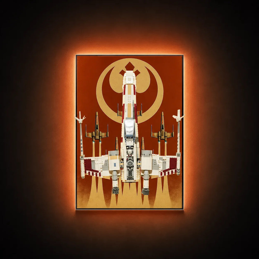 Wall Display Frame for LEGO® Star Wars™ X-Wing Starfighter™ 75355