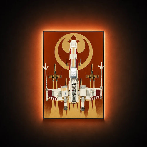 Wall Display Frame for LEGO® Star Wars™ X-Wing Starfighter™ 75355