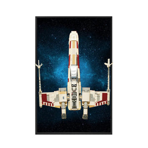 Wall Display Frame Compatible with LEGO® Star Wars™ X-Wing Starfighter™ 75355